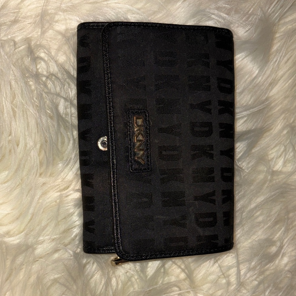 DKNY Monogram Black Clutch